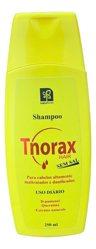 Shampoo Restaurador Tnorax Sem Sal 250ml Natuflores Kit 3un