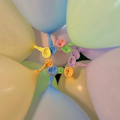 Kit de 2 soportes de acero tipo torre, 2 globos de burbujas de 32 pulgadas y 20 clips