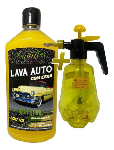 Lava Auto Com Cera High Shine Cadillac 500ml + Pulverizador*