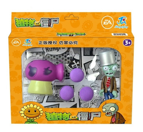 Juguetes Coleccionables Plantas Vs Zombies Juego Morado