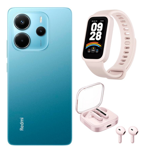 Redmi Note 14 + Smartband 9 Active Rosa + Redmi Buds 6 Active - Potencia, Estilo Y Conectividad