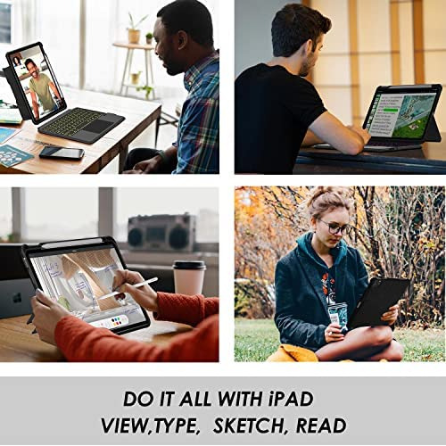 Capa De Teclado Baaaq iPad 10.9 Para iPad 10ÂȘ Geração 2022,