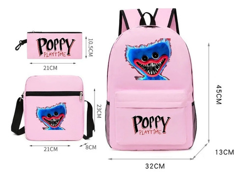 Mochila Con Accesorios Poppy Playtime Huggy Wuggy