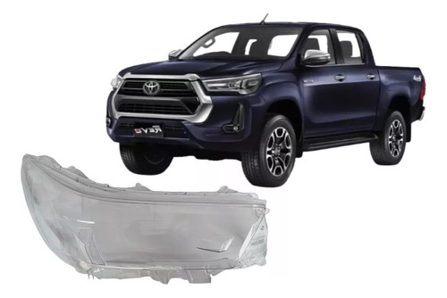 Lente Optica Acrilico P/ Toyota Hilux Srv/srx 2021 2022 2023