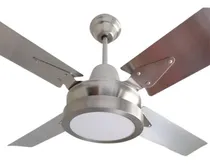 Comprar Ventilador De Techo Sitec Platil Palas De Acero Y Panel Led Estructura Acero Platil Aspas Acero Inox