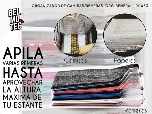 Organizadores Ropa Viaje Organizar Remeras Camisas Apiladas