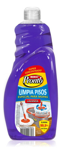 Lote X6 Limpia Pisos Desinfectante Concentrado 750ml Iberia