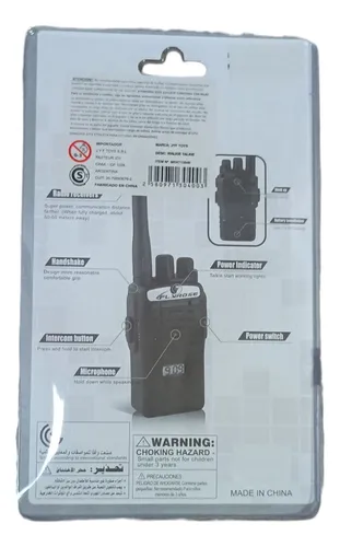 Walkie Talkie X 2 Radio Infantil Juguete Comunicacion Handy