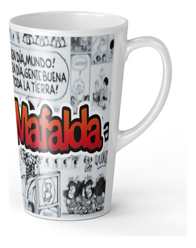 Taza Tazon Mug Mafalda 2 - 17 Onzas Conica