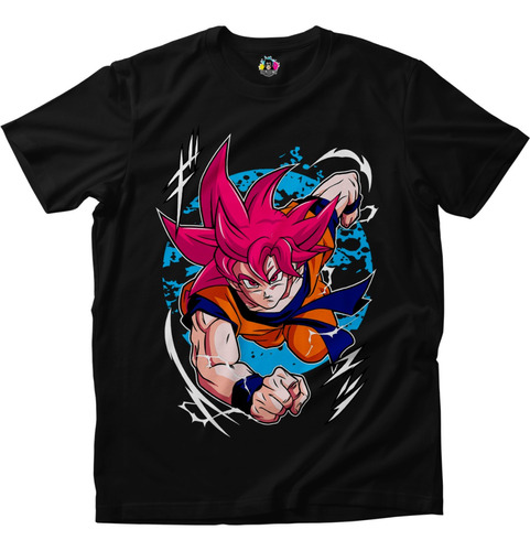 Polera Anime Dragon Ball - Goku Super Saiyajin God