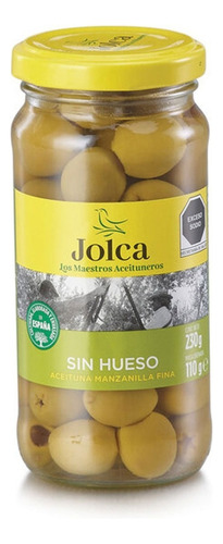 Aceitunas Verdes Sin Hueso Manzanilla Jolca Tarro 230g