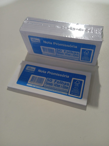 Nota Promissória Pequena Com 50 Folhas Pacote Com 10 Tilibra