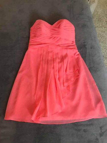 Vestido De Fiesta (cóctel) Talla 8 Rosado Davids Bridal Usa