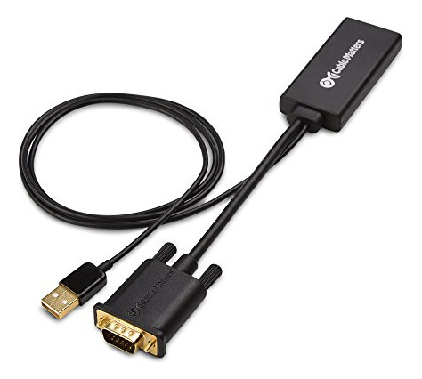 Adaptador Vga A Hdmi Con Audio Para Monitor Y Tv