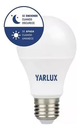 Lampara Led E27 9w Fotocelula Yarlux Light Sensor