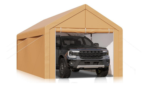 Carpa Portátil Mixpatio 3x6m Con Paredes Laterales Beige
