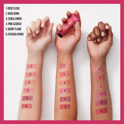 Maybelline - Crema De Gel De Calor Para Mejillas, Ligera
