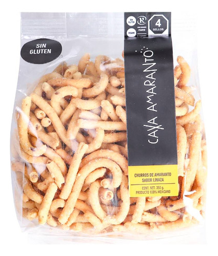 Churritos De Amaranto Caxa Sabor Linaza De 350 G