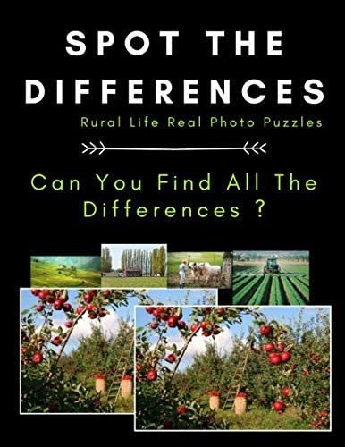 Libro: Spot The Differences - Rural Life Real Photo Puzzles:
