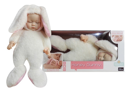 Muñeca Honey Bunny Mi Pequeño Bebe Blanca 35 Cm 3351 E.full