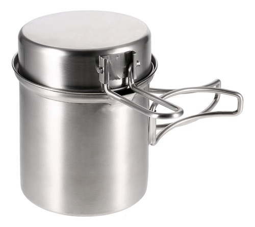 Olla De Cocina Portátil De Acero Inoxidable Para Acampar Con