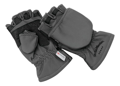 Strikemaster Guantes Five Finger Flip Mitt - Gris