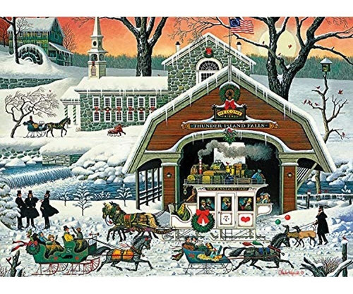 Charles Wysocki Twas The Twilight Before Christmas Puzzle De