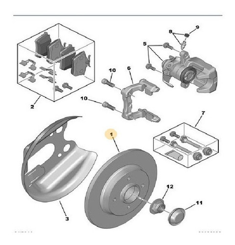 Disco De Freno Trasero Peugeot 208/2008