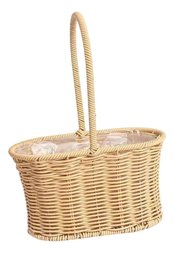 Cesta De La Niña De Cesta De Picnic Photo 22 X 12 X 31 Cm