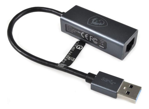 Adaptador Msi Usb 3.1 A Rj45 Ethernet Conversor Gigabit Oem
