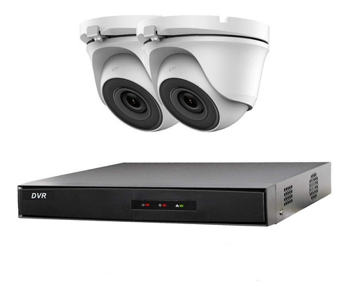 Imagen 1 de 10 de Kit 2 Camaras Seguridad Hikvision Dvr Full Hd 1080p