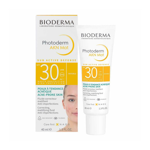 Imagen 1 de 1 de Protector solar Bioderma Photoderm FPS 30 AKN Mat en crema de 40 mL