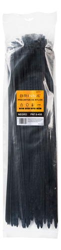 Precintos Plasticos 7,6x450mm Brinna Negro 100u