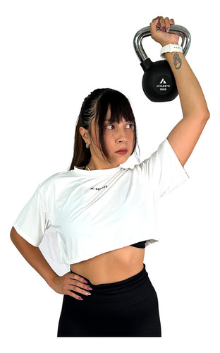 Athleevo Pesa Rusa De 10 Kg Crossfit Fitness Gym En Casa Color Negro