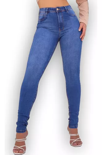 Calça Jeans Feminina com Lycra Cintura Alta