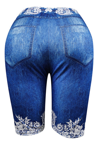 Leggings Deportivos Con Estampado De Temperamento, Talla Gra