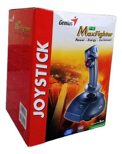 Joystick Retro Genius Maxfighter F-16 Para Pc Negro