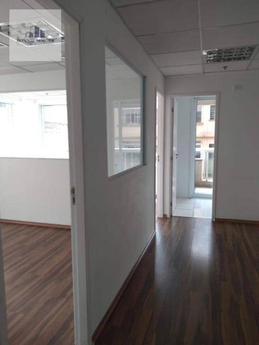 Sala Comercial Para Alugar No Paraíso, Edifício Tangram, 1 Sala Ampla, 2 Salas Menores, 2 Banheiros, 1 Copa, 1 Vaga Na Garagem, 100 M², São Paulo. - Sa0548