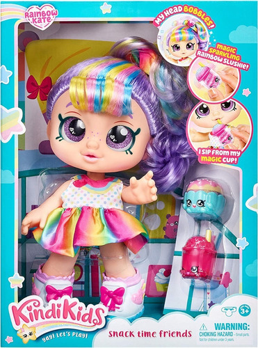 Boneca Kindi Kids Snack Time Friends Pré-escola Shopkins