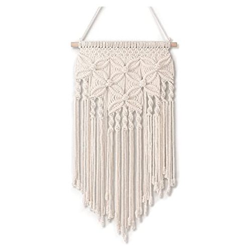 White Boho Large Macrame Wall Hanging Boho Inspired 12....