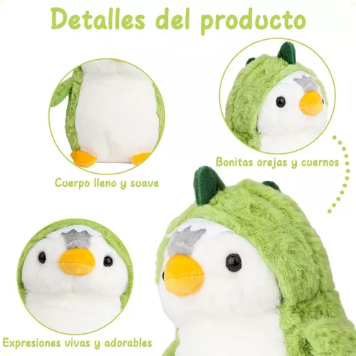 Juguetes de peluche de dinosaurio, lindos juguetes de peluche de dinosaurio  con cuerno de unicornios, peluches de dinosaurio suaves, regalos de