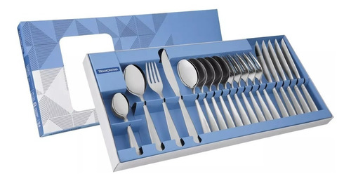 Set 24 Cubiertos Con Cuchillo Para Asado Y Carnes Cosmos Tramontina 66950/847 Acero Inoxidable Samihome