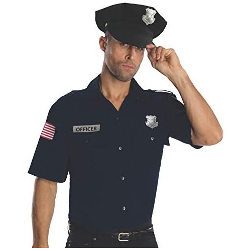 Disfraz De Uniforme De Policía Heroes Y Hombres Hombre...