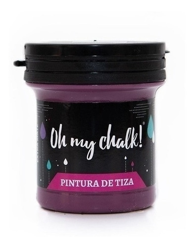 Imagen 1 de 10 de Pintura De Tiza - Oh My Chalk 110 Cc Uva - Xion Store