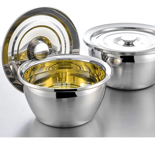 Ensaladeras, Recipiente Para Aceite, Olla De Acero Inoxidabl