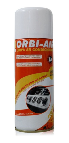 Limpa Ar Condicionado Orbi Floral 200 Ml Com Válvula Granada