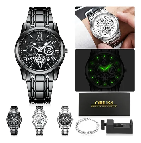 2 Pzas Relojes De Cuarzo Casuales Impermeables Para Hombre