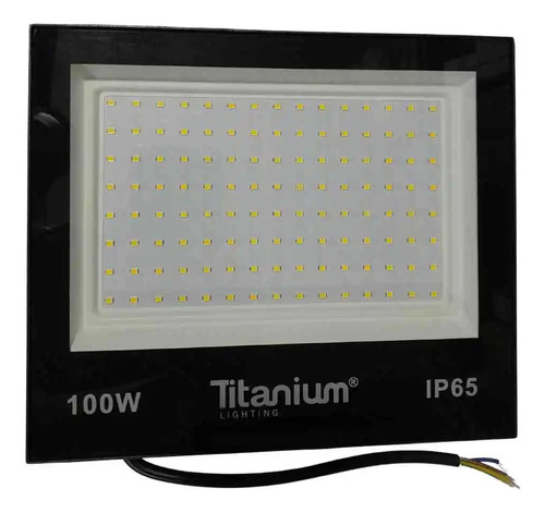 Reflector Led 100w Tipo Tableta Ip65 Para Exterior Interior Carcasa Negro