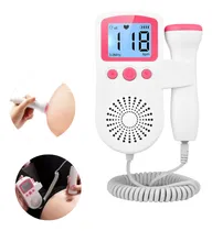 Comprar Aparelho Portátil Ouvir Coração Batimentos Bebe Sonar Fetal Cor Rosa