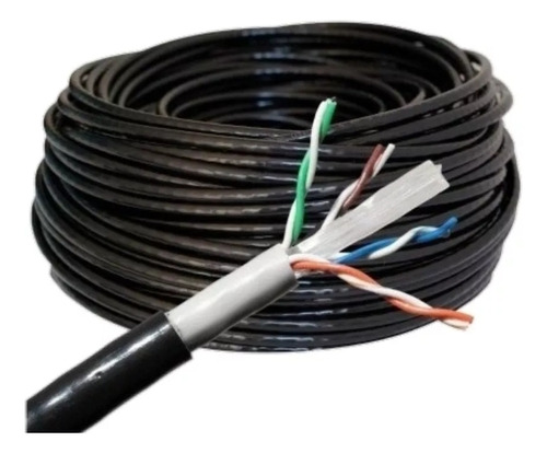 Cable Utp Cat6 Internet Exterior Por Metro Redes Lan Cctv 